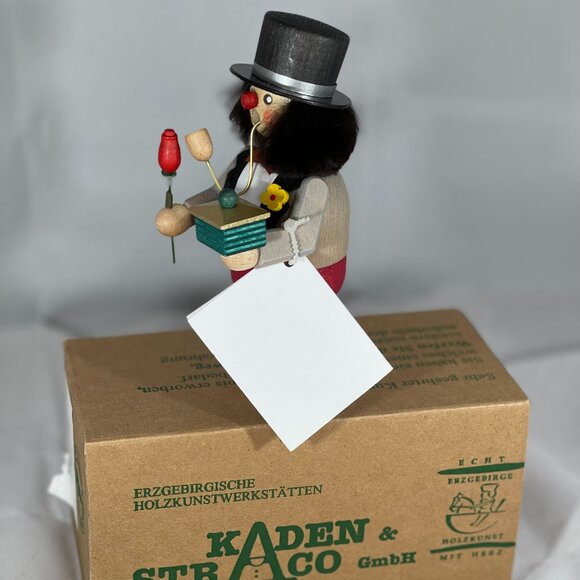 Kaden & Straco VINTAGE GmbH NIB German Wood GIGOLO Incense Smoker, 6" Tall - Picture 2 of 6